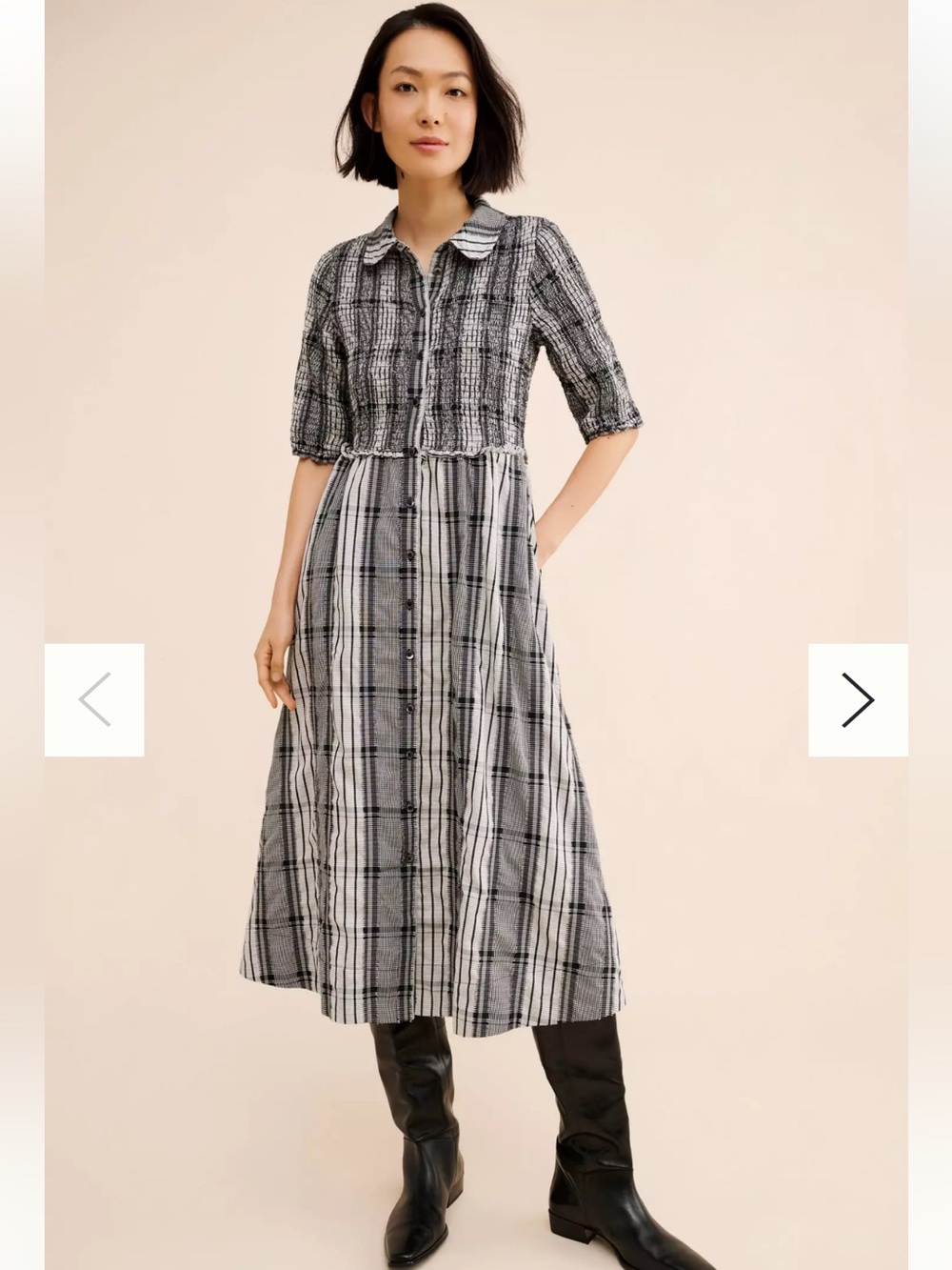 NWT Anthropologie size XS smocked midi dress